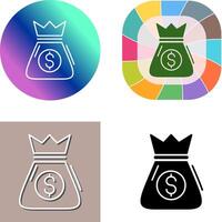 Money Bag Icon Design vector