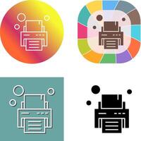 Printer Icon Design vector