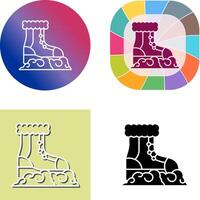 Snow Boots Icon Design vector