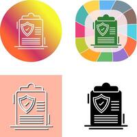 Protection Policy Icon Design vector