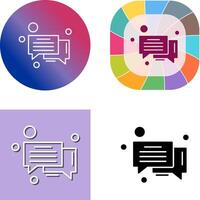 Message Bubble Icon Design vector