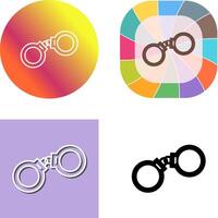 Handcuffs Icon Design vector