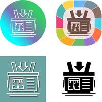 Shopping Basket Icon Design vector