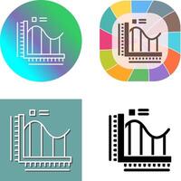 Bar Chart Icon Design vector