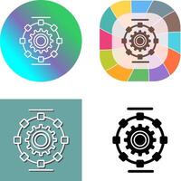 Automated Process Icon Design vector