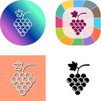 Grapes Icon Design vector