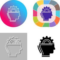 Machine Learning Icon Design vector