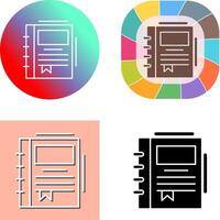 Spring Notebook Icon Design vector