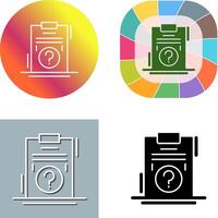 Question Icon Design vector
