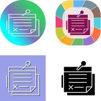 Note Icon Design vector