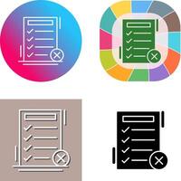 Fake List Icon Design vector