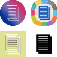 Document Icon Design vector