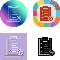 Task List Icon Design vector