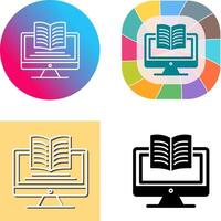 Digital Learning Icon Design vector