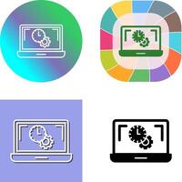 Flex Time Icon Design vector