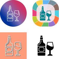 vino icono diseño vector