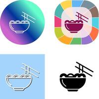 Chinese food Icon Design vector