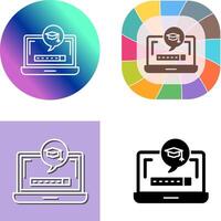 Digital Learning Icon Design vector