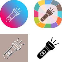 Flash Light Icon Design vector