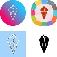 Ice cream Icon Design vector