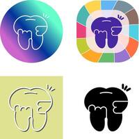 Toothache And Plaque Icon Design vector