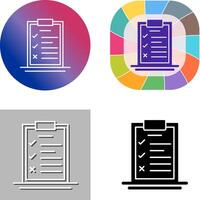 Checklist Icon Design vector