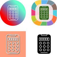 Pin Code Icon Design vector