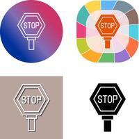 Stop Sign Icon Design vector