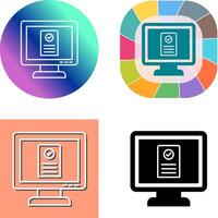 Online appointment Icon Design vector