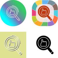 Quick Selection Icon Design vector