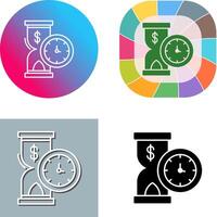 Time is Money Icon Design vector