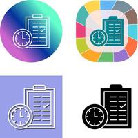 Time Planing Icon Design vector