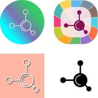 Molecule Icon Design vector