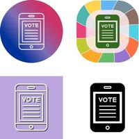 Vote Icon Design vector