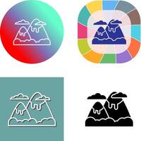 Mountain Icon Design vector