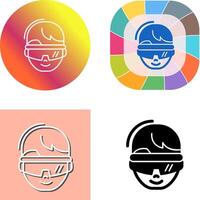 virtual Reality Glasses Icon Design vector