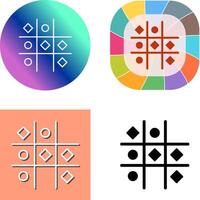 Tic Tac Toe Icon Design vector