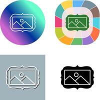 Frame Icon Design vector