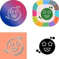 Starstruck Icon Design vector