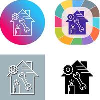 hogar reparar icono diseño vector