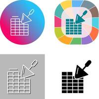 Brickwall Icon Design vector
