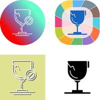 Glass Icon Design vector