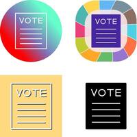 Vote Icon Design vector