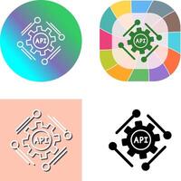 Api Icon Design vector