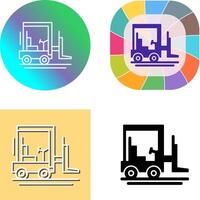 Forklift Icon Design vector