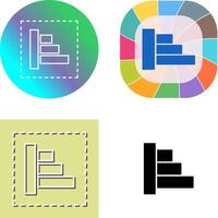Object Alignment Icon Design vector