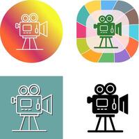 Movie camera Icon Design vector