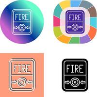 Fire Button Icon Design vector