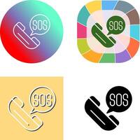 Sos Icon Design vector