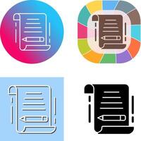 Write Icon Design vector